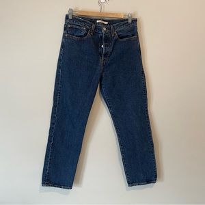 Levi’s Wedgie Straight Dark Wash Button Fly Jeans sz. 30